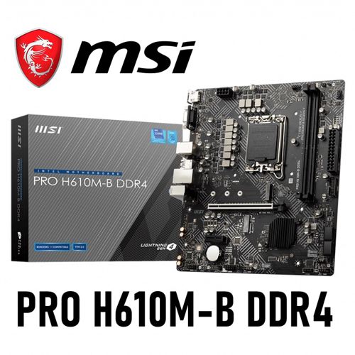 MSI PRO H610MG DDR4 Motherboard (mATX, 12th Gen Intel Core, LGA 1700
